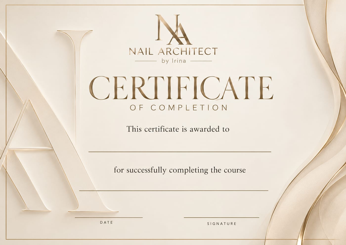 Certificado del curso
